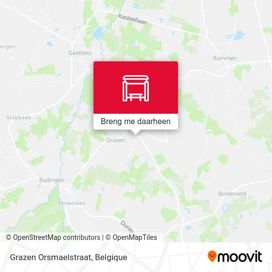Grazen Orsmaelstraat kaart