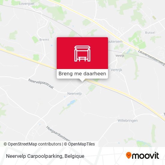 Neervelp Carpoolparking kaart