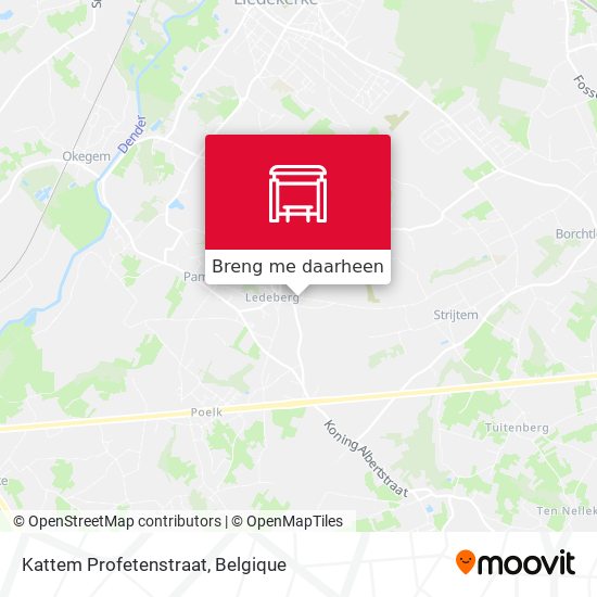 Kattem Profetenstraat kaart