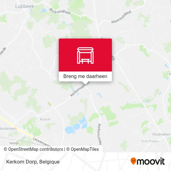 Kerkom Dorp kaart