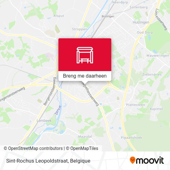 Sint-Rochus Leopoldstraat kaart