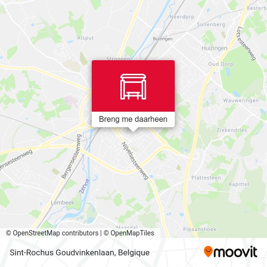 Sint-Rochus Goudvinkenlaan kaart