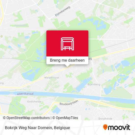 Bokrijk Weg Naar Domein kaart