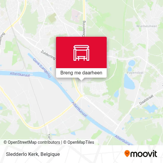 Sledderlo Kerk kaart