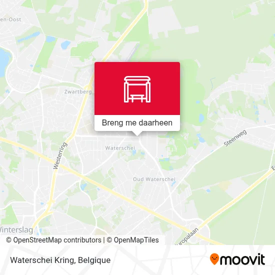 Waterschei Kring kaart