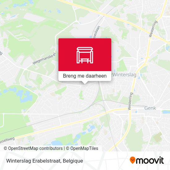 Winterslag Erabelstraat kaart