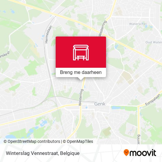 Winterslag Vennestraat kaart