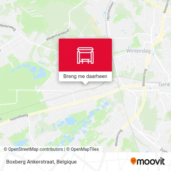 Boxberg Ankerstraat kaart