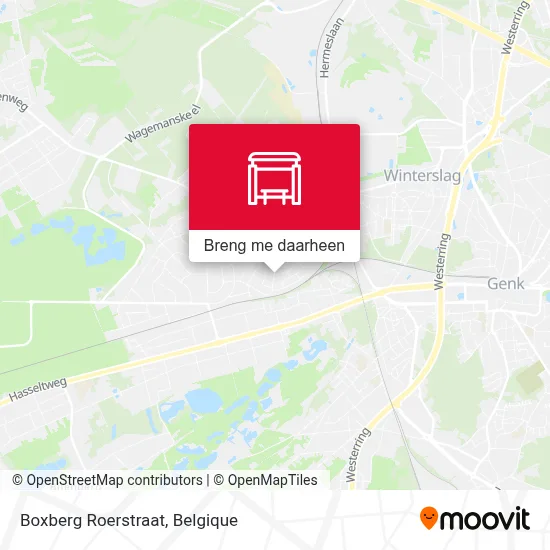 Boxberg Roerstraat kaart