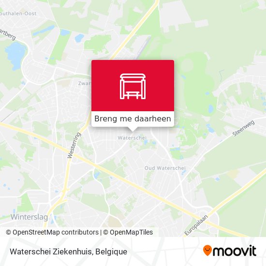 Waterschei Ziekenhuis kaart