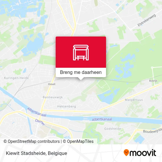 Kiewit Stadsheide kaart
