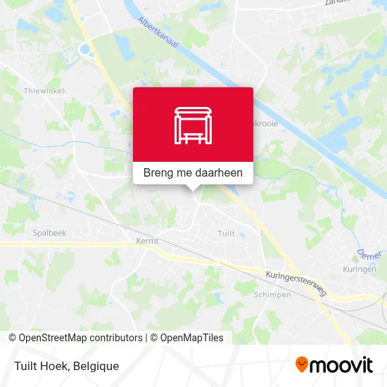 Tuilt Hoek kaart