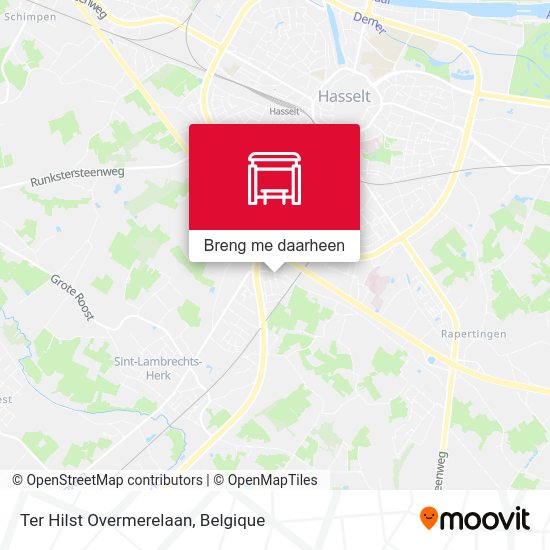 Ter Hilst Overmerelaan kaart
