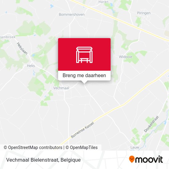 Vechmaal Bielenstraat kaart