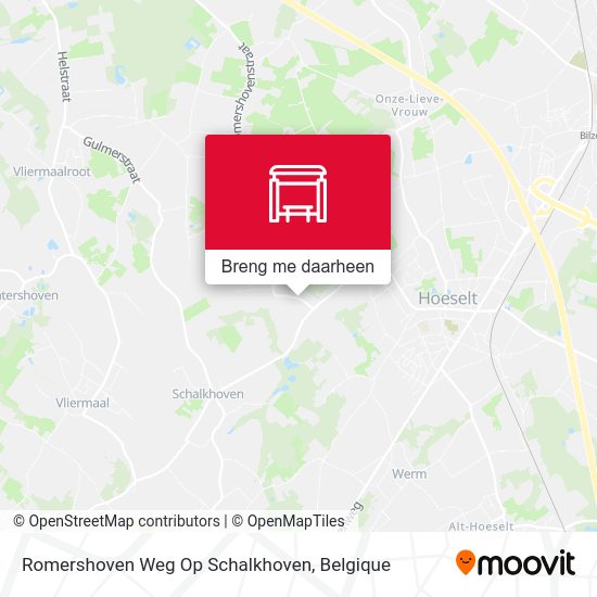 Romershoven Weg Op Schalkhoven kaart
