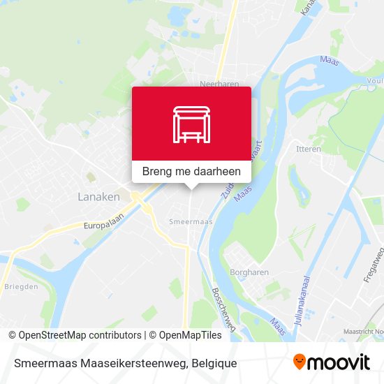 Smeermaas Maaseikersteenweg kaart