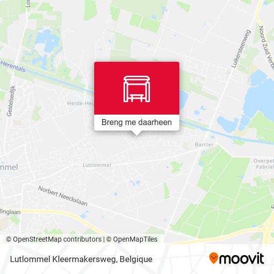 Lutlommel Kleermakersweg kaart