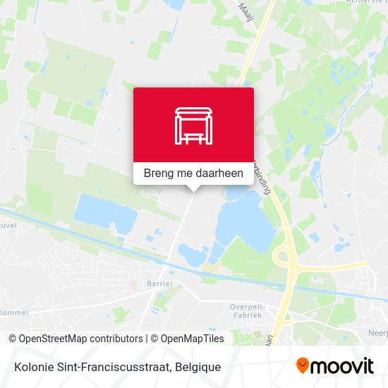 Kolonie Sint-Franciscusstraat kaart