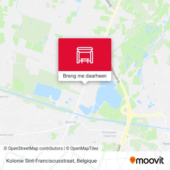 Kolonie Sint-Franciscusstraat kaart