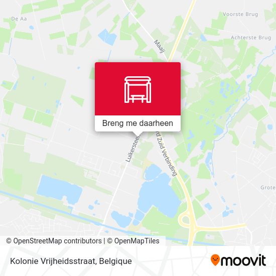 Kolonie Vrijheidsstraat kaart
