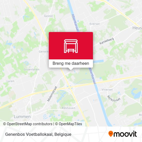 Genenbos Voetballokaal kaart