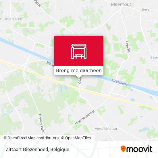 Zittaart Biezenhoed kaart