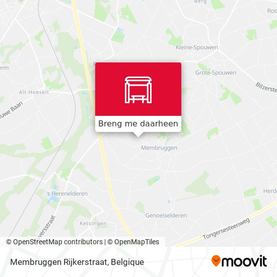 Membruggen Rijkerstraat kaart