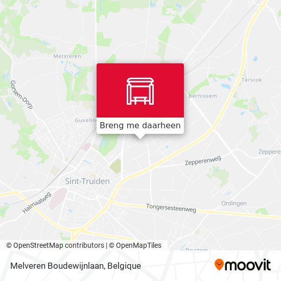 Melveren Boudewijnlaan kaart