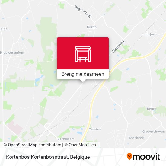 Kortenbos Kortenbosstraat kaart