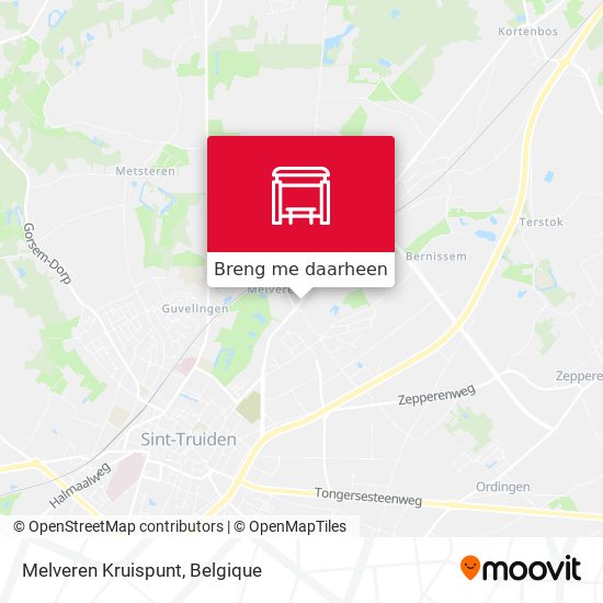 Melveren Kruispunt kaart