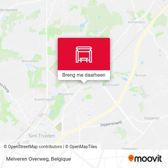 Melveren Overweg kaart