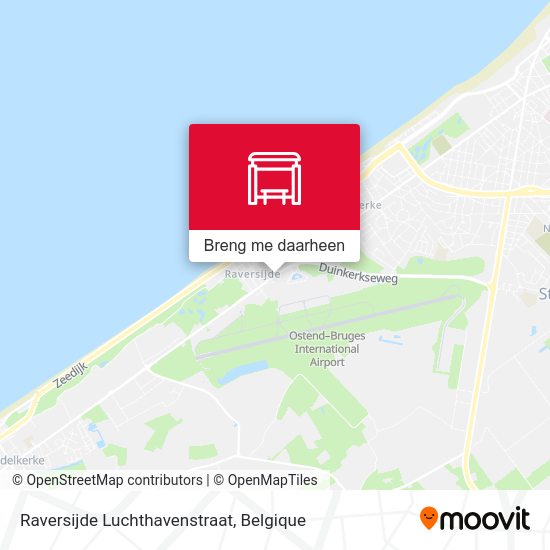 Raversijde Luchthavenstraat kaart