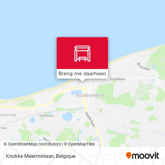 Knokke Meerminlaan kaart