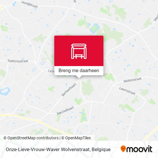 Onze-Lieve-Vrouw-Waver Wolvenstraat kaart