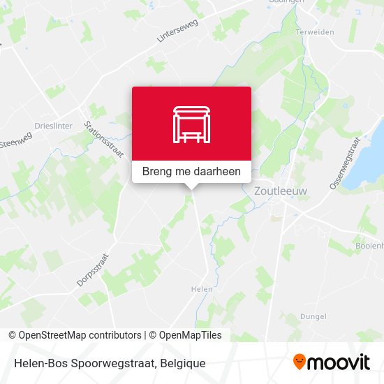Helen-Bos Spoorwegstraat kaart