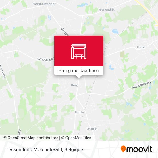 Tessenderlo Molenstraat I kaart