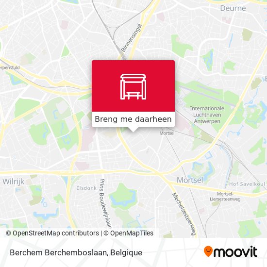 Berchem Berchemboslaan kaart