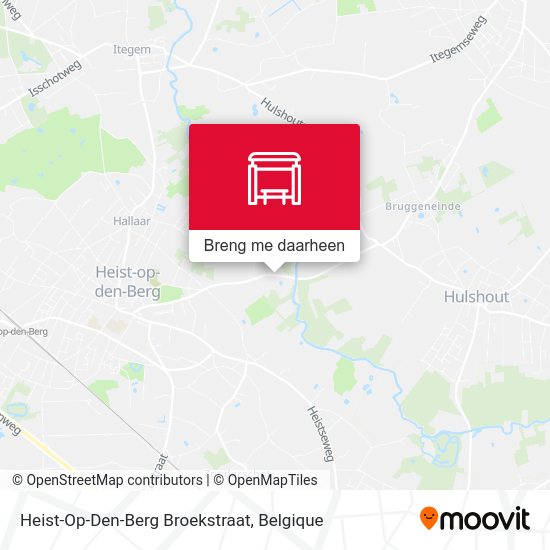 Heist-Op-Den-Berg Broekstraat kaart