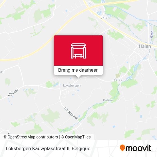 Loksbergen Kauwplasstraat II kaart