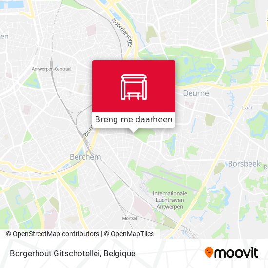 Borgerhout Gitschotellei kaart