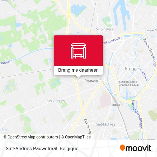 Sint-Andries Pauwstraat kaart