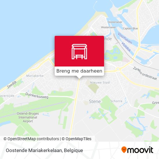 Oostende Mariakerkelaan kaart