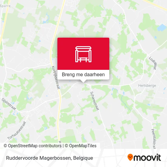 Ruddervoorde Magerbossen kaart