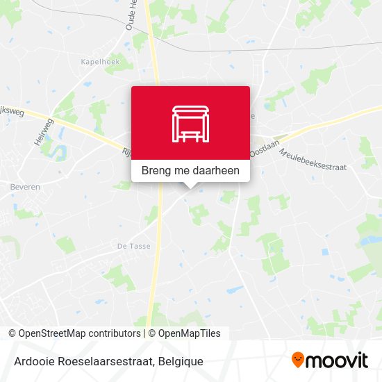 Ardooie Roeselaarsestraat kaart