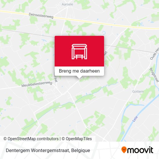 Dentergem Wontergemstraat kaart