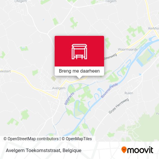 Avelgem Toekomststraat kaart