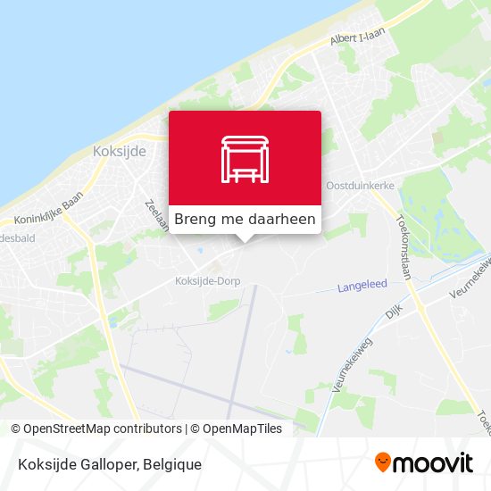 Koksijde Galloper kaart