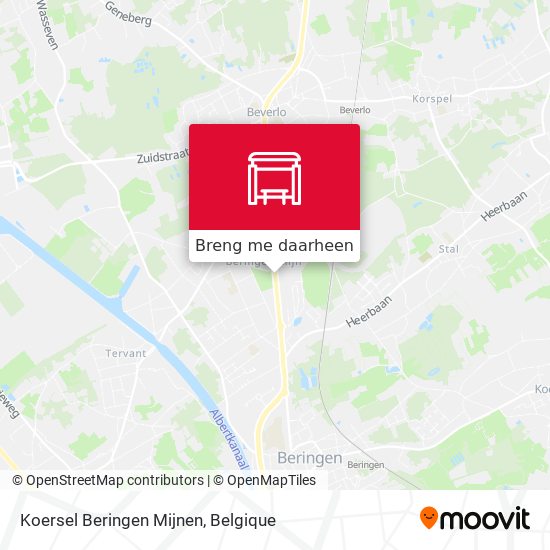 Koersel Beringen Mijnen kaart