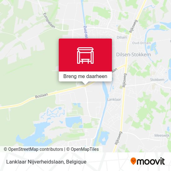 Lanklaar Nijverheidslaan kaart