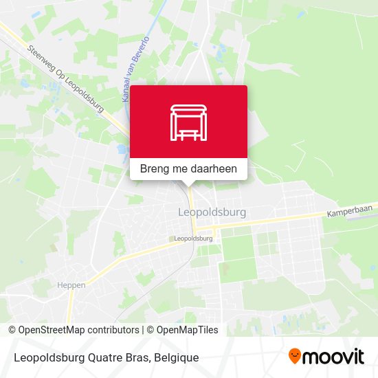 Leopoldsburg Quatre Bras kaart